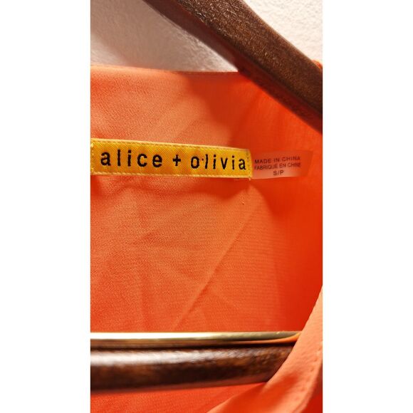 ALICE + OLIVIA ODETTE Georgette Dress SMALL Fairy Core Feminine Whimsical Party - Picture 3 of 5